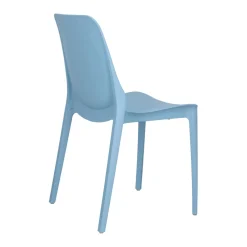 Krzesło Ginevra niebieskie z tworzywa
