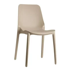 Krzesło Ginevra szaro-beżowe z tworzywa