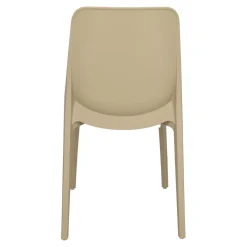 Krzesło Ginevra szaro-beżowe z tworzywa