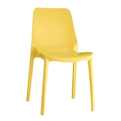 Krzesło Ginevra żółte z tworzywa