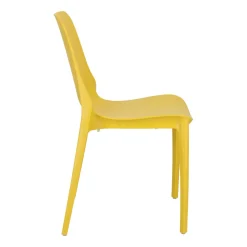 Krzesło Ginevra żółte z tworzywa