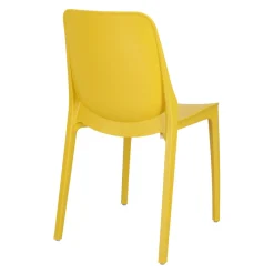 Krzesło Ginevra żółte z tworzywa