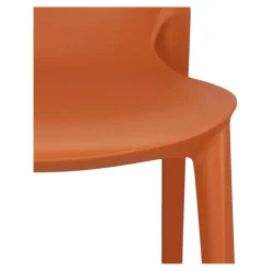 Krzesło Ginevra terracotta z tworzywa