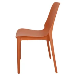 Krzesło Ginevra terracotta z tworzywa