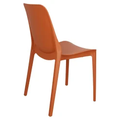 Krzesło Ginevra terracotta z tworzywa