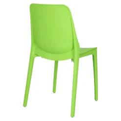 Krzesło Ginevra zielone z tworzywa