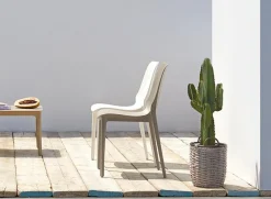 Krzesło Ginevra zielone z tworzywa