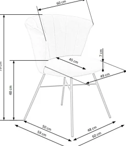 Krzesło Giselle beżowe