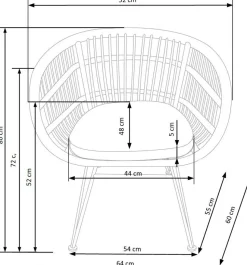 Krzesło Grasilla rattan