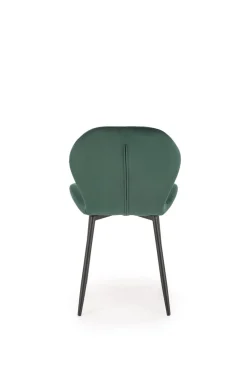 Krzesło Griviza Velvet ciemno zielony