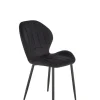 Krzesło Griviza Velvet czarny