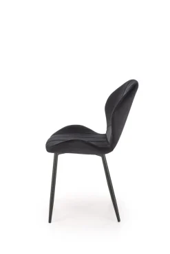 Krzesło Griviza Velvet czarny