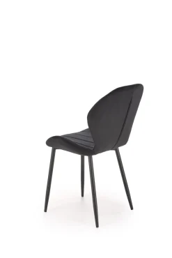 Krzesło Griviza Velvet czarny