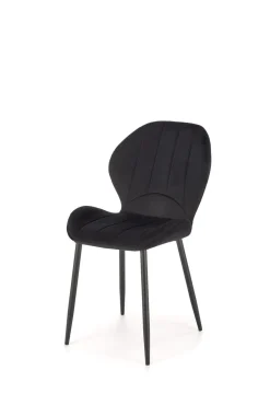 Krzesło Griviza Velvet czarny