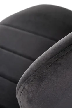 Krzesło Griviza Velvet czarny