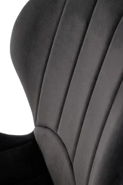 Krzesło Griviza Velvet czarny