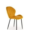 Krzesło Griviza Velvet musztardowy