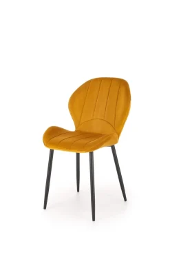 Krzesło Griviza Velvet musztardowy