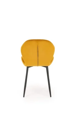 Krzesło Griviza Velvet musztardowy