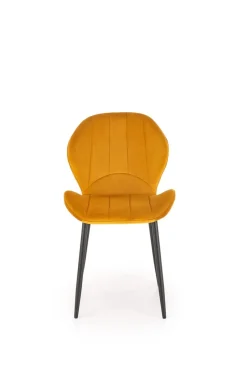 Krzesło Griviza Velvet musztardowy