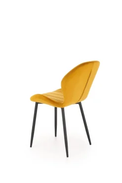 Krzesło Griviza Velvet musztardowy