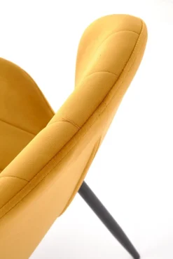 Krzesło Griviza Velvet musztardowy