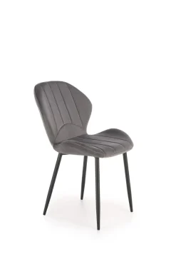 Krzesło Griviza Velvet szare