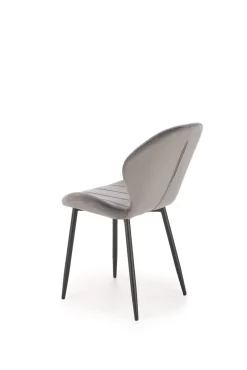 Krzesło Griviza Velvet szare