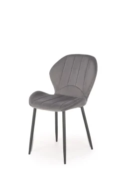 Krzesło Griviza Velvet szare