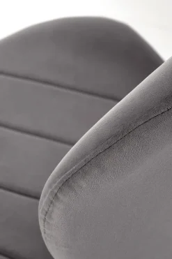 Krzesło Griviza Velvet szare