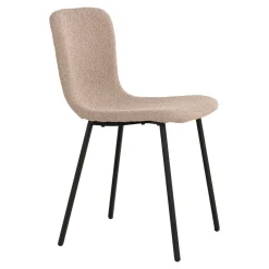 Krzesło Halden bouncle beżowe/ czarne
