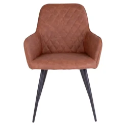 Krzesło Harbo brązowe vintage PU/ czarne