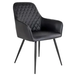 Krzesło Harbo czarne PU/ czarne