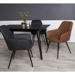 Krzesło Harbo czarne PU/ czarne