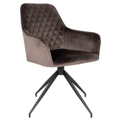 Krzesło Harbo obrotowe brązowe jasne  VIC/ czarne