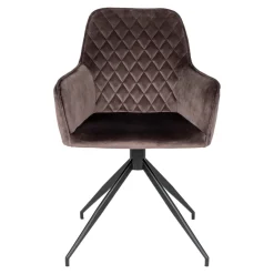 Krzesło Harbo obrotowe brązowe jasne  VIC/ czarne