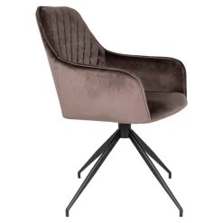 Krzesło Harbo obrotowe brązowe jasne  VIC/ czarne