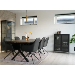 Krzesło Harbo obrotowe czarne PU/ czarne