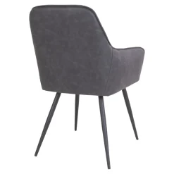 Krzesło Harbo szare PU/ czarne