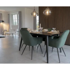 Krzesło Harbo zielone VIC/ czarne