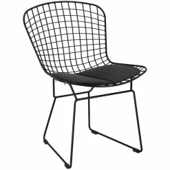 Krzesło Harry czarne / czarna poduszka