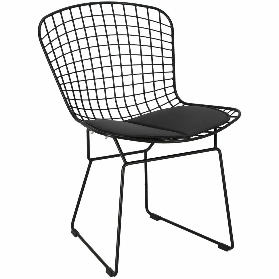 Krzesło Harry czarne / czarna poduszka