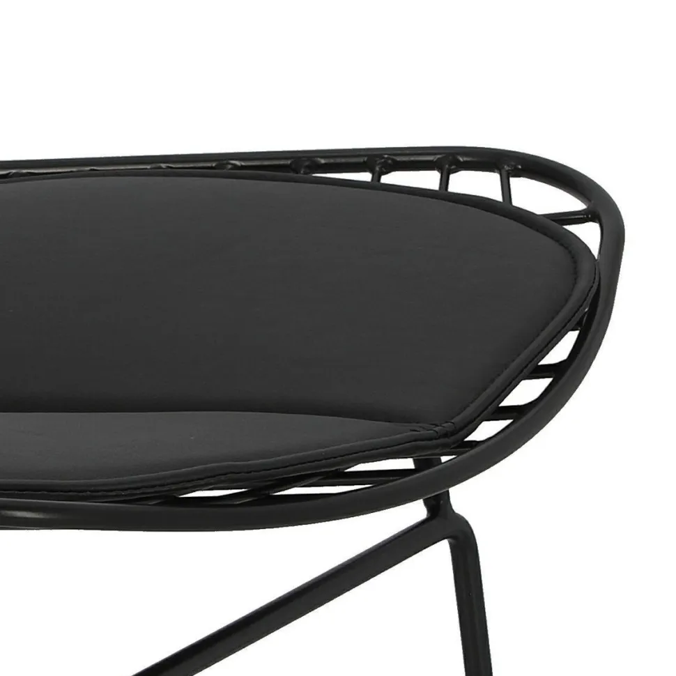 Krzesło Harry czarne / czarna poduszka