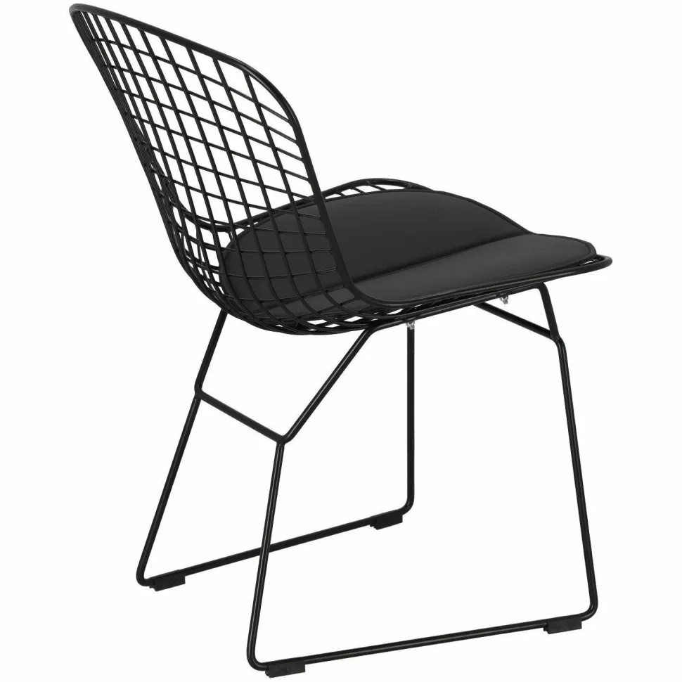 Krzesło Harry czarne / czarna poduszka