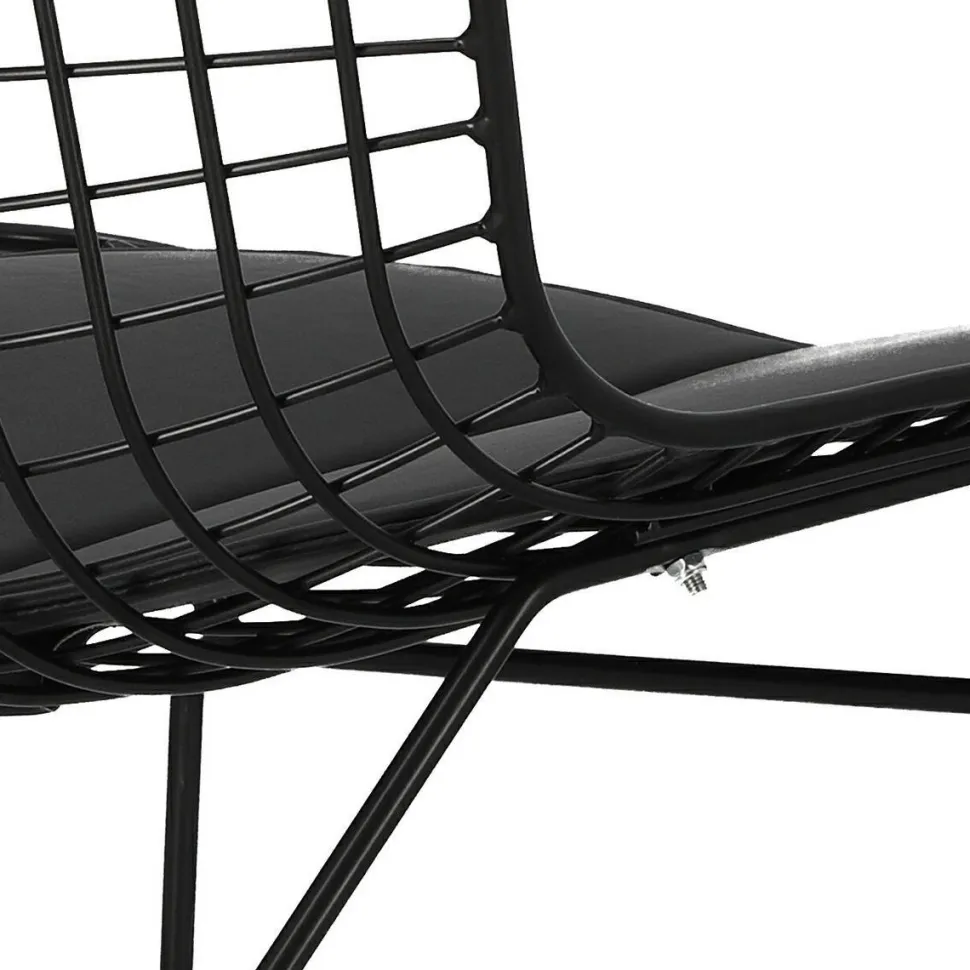 Krzesło Harry czarne / czarna poduszka