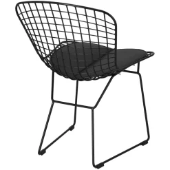 Krzesło Harry czarne / czarna poduszka