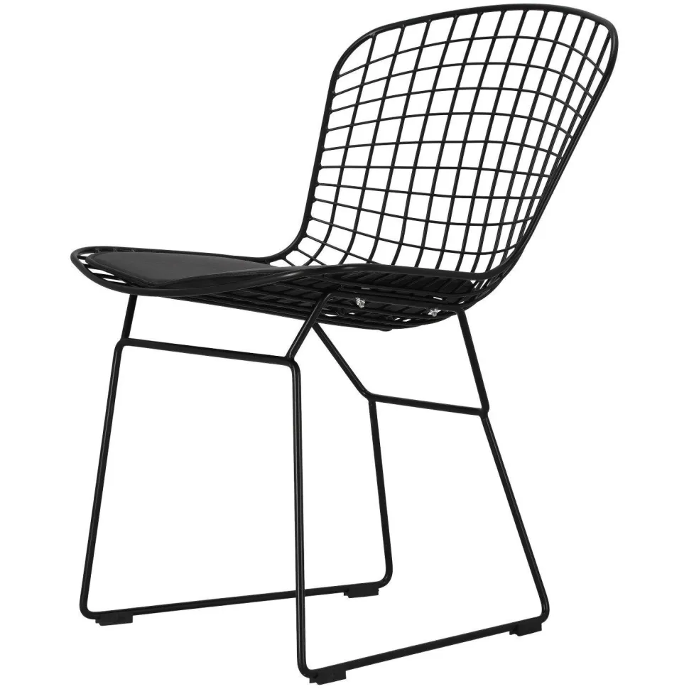 Krzesło Harry czarne / czarna poduszka