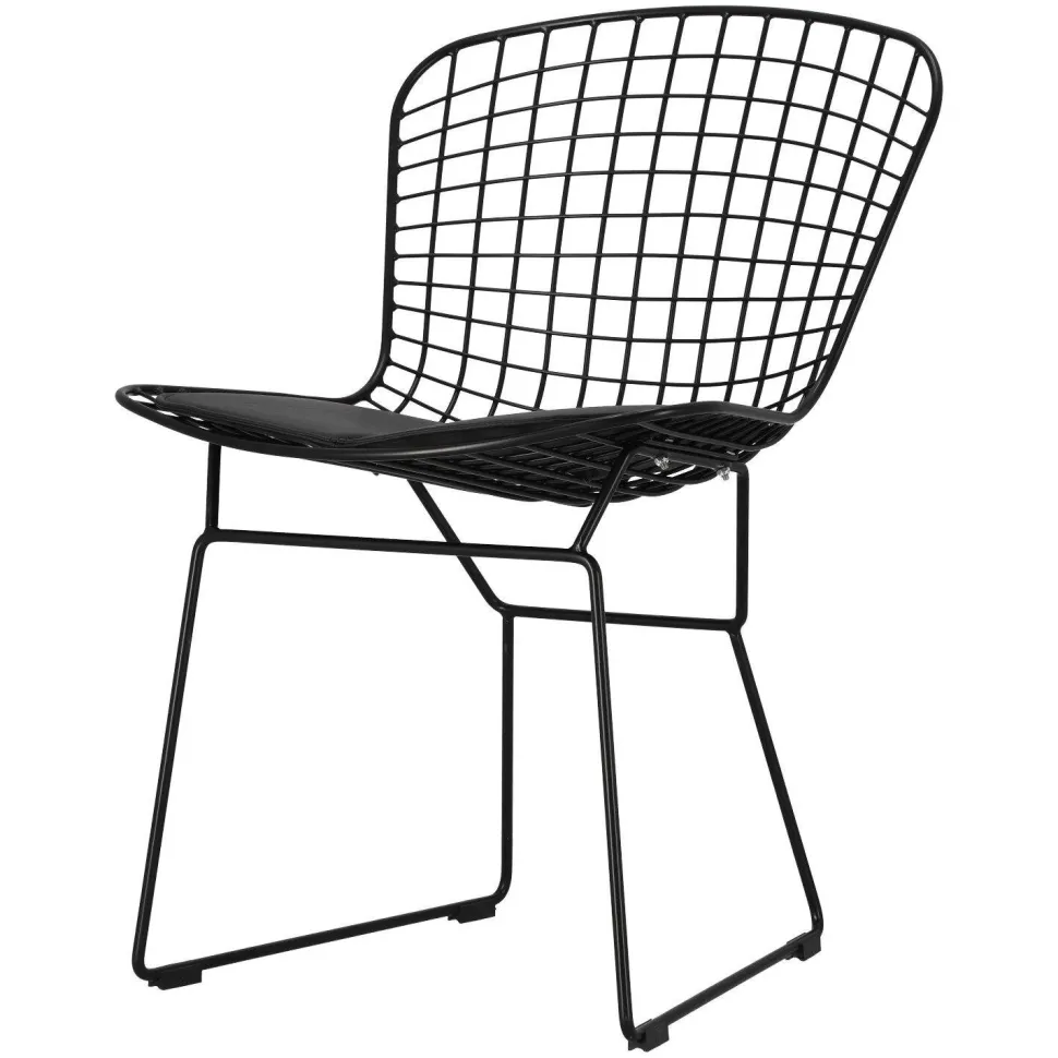 Krzesło Harry czarne / czarna poduszka