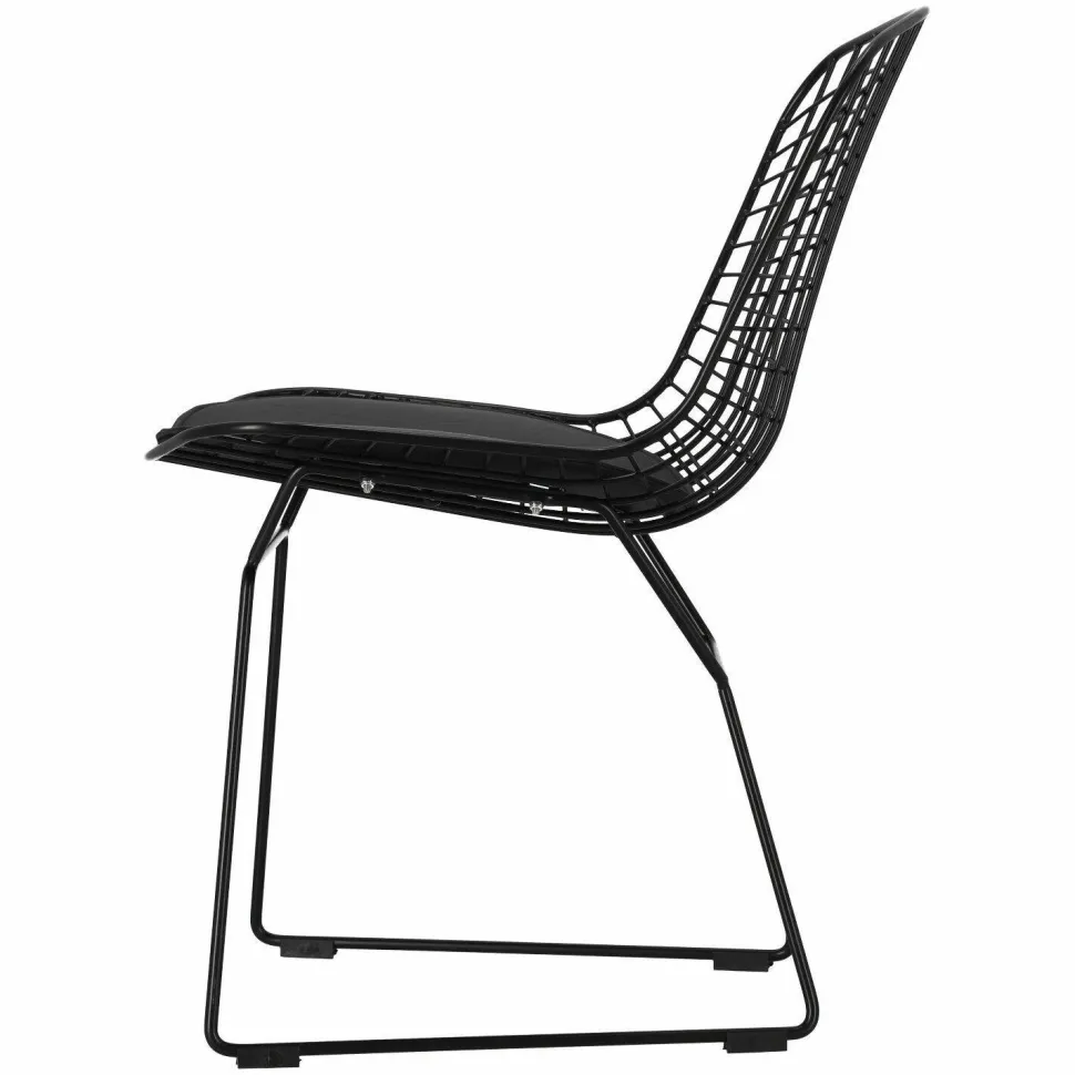 Krzesło Harry czarne / czarna poduszka