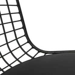 Krzesło Harry czarne / czarna poduszka